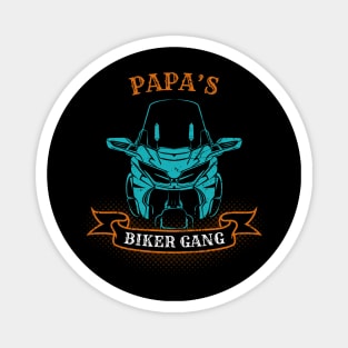 Papa's Biker Gang Father's Day Magnet